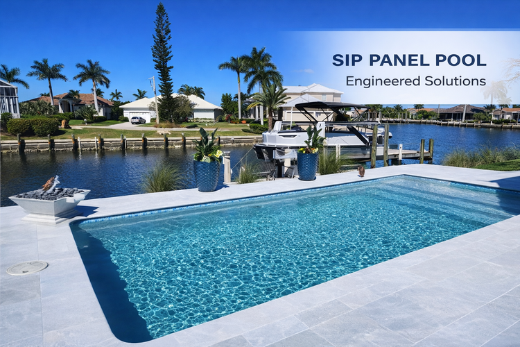 Waterfront SIP pool installation