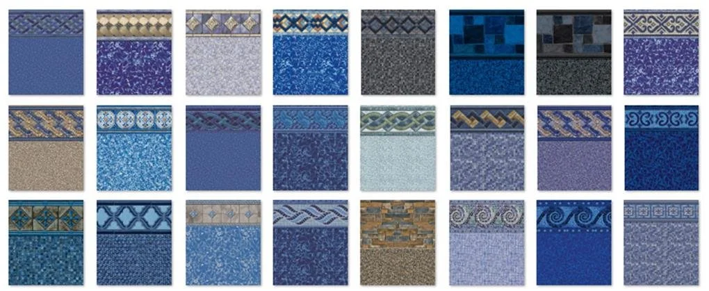 Vinyl liner samples for Cocktail Pools